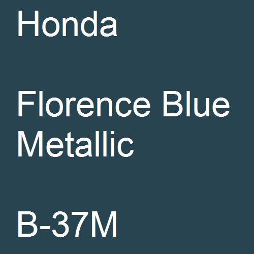 Honda, Florence Blue Metallic, B-37M.